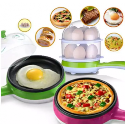 Electric Multi function Egg Boiler With Non Sticky Frying Pan